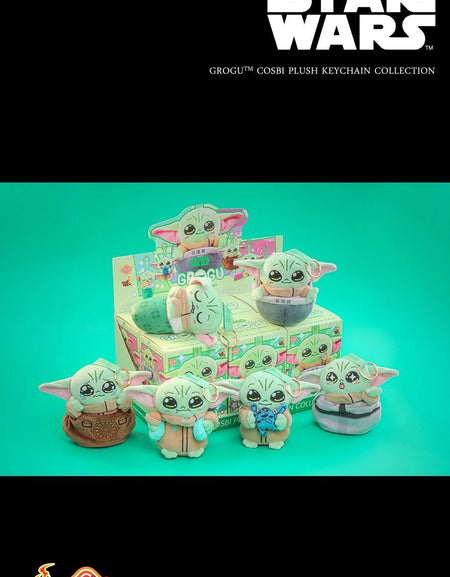 Hot Toys Star Wars Grogu Cosbi Plush Keychain Collection (Full set of 6)