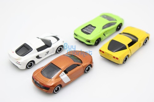 Takara Tomy Tomica World Super Car Speed 4X Set Audi Lamborghini Toys Diecast