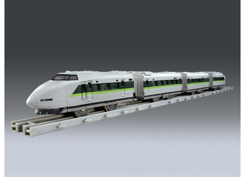 Load image into Gallery viewer, Takara Tomy PLARAIL Real Class 100 Series Sanyo Shinkansen Fresh Green has Light
