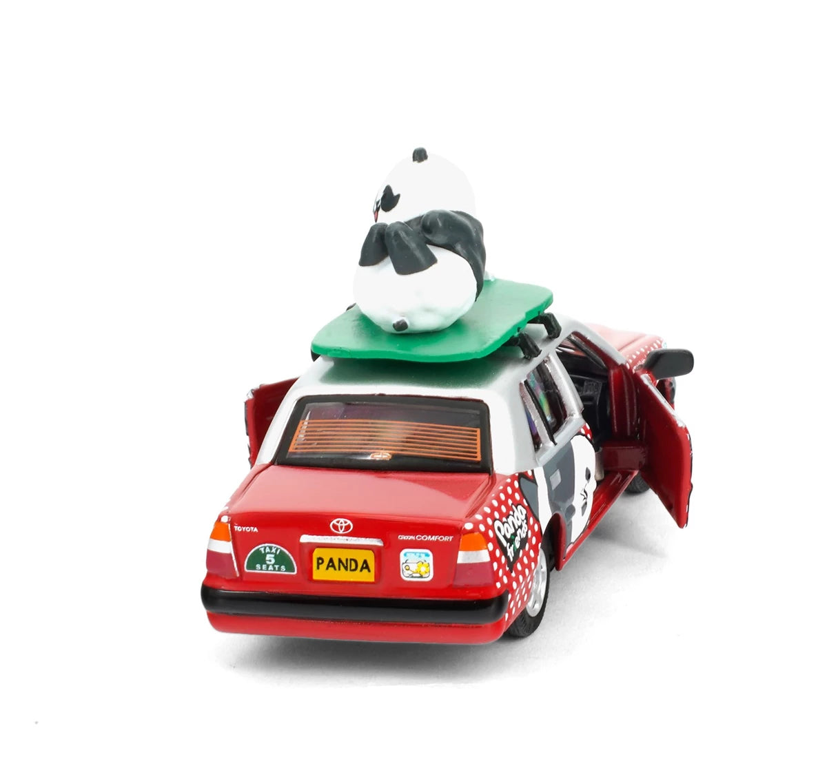 Tiny City Die-cast 1/64 - Tiny x Panda Friends Toyota Crown Comfort Taxi (Urban)