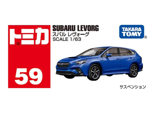 Load image into Gallery viewer, Takara Tomy Tomica No.59 Subaru Levorg 1/63 Mini Diecast Toy Car
