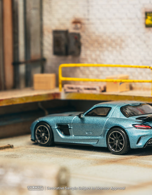 Load image into Gallery viewer, Tarmac Works 1/64 Mercedes-Benz SLS AMG Coupé Black Series Matte Blue
