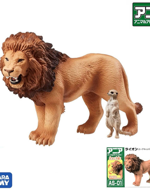 Load image into Gallery viewer, Takara Tomy ANIA AS-01 Lion (with Suricata) animal Action Figure
