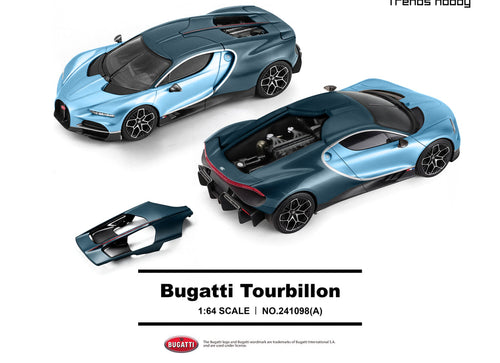 Load image into Gallery viewer, (Pre-order) Trends Hobby 1/64 - #241098(A) Bugatti Tourbillon - Blue Atlantic
