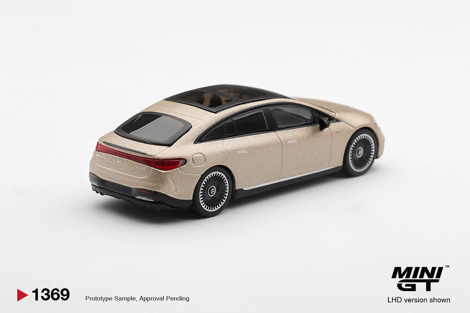 (Pre-order) Mini GT #1369 Mercedes AMG EQS 53 Signature Kalahari Gold LHD