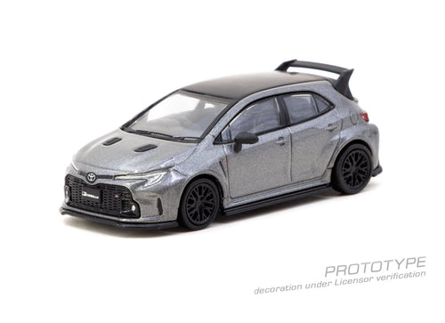 Load image into Gallery viewer, Tarmac Works Toyota GR Corolla Grey 1/64 Diecast Model Car
