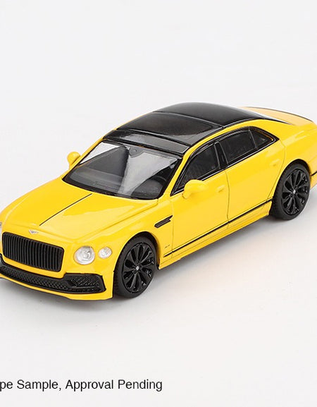 Mini GT #955 1/64 Bentley Flying Spur Monaco Yellow LHD Diecast Car