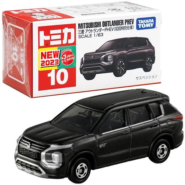 Takara Tomy Tomica Die-cast Car - 1/63 No.010 Mitsubishi Outlander PHEV (1st)