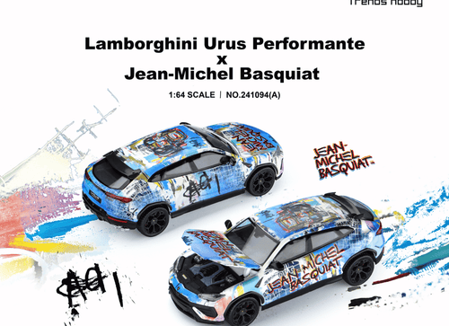 Load image into Gallery viewer, (Pre-order) Trends Hobby 1/64 Lamborghini Urus Performance &amp; Basquiat White
