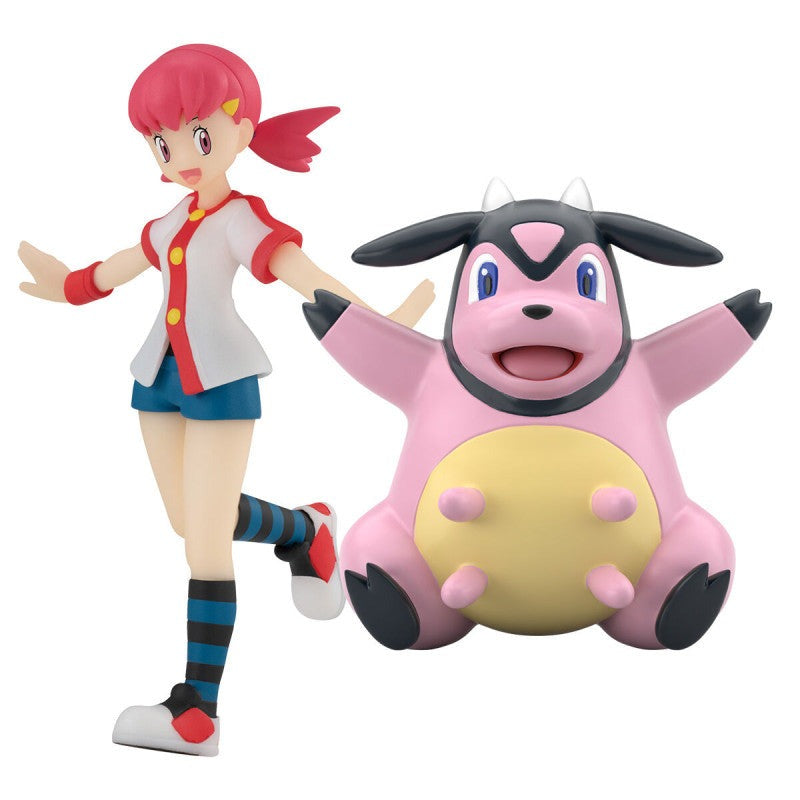 Bandai Pokemon scale world johto region whitney & miltank w/o gum