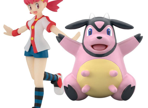 Load image into Gallery viewer, Bandai Pokemon scale world johto region whitney &amp; miltank w/o gum
