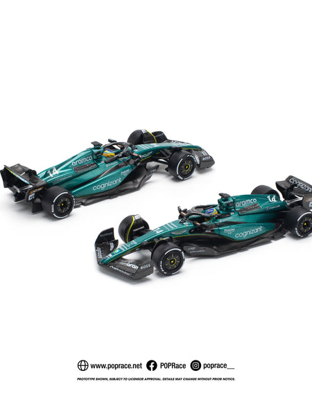POPRACE 1/64 ASTON MARTIN AMR23 F1 #14 F. ALONSO Model Car