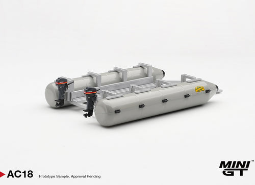 Load image into Gallery viewer, (Pre-order) Mini GT #MGTAC18 1/64 Camel Trophy Pontoon Raft Diecast Model
