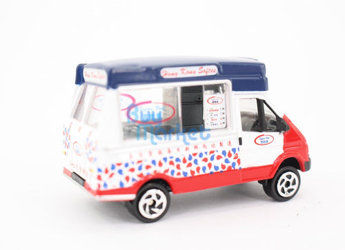 Load image into Gallery viewer, TINY Hong Kong City Culture HK #06 Ice Cream Van Deicast Model Toy Car White

