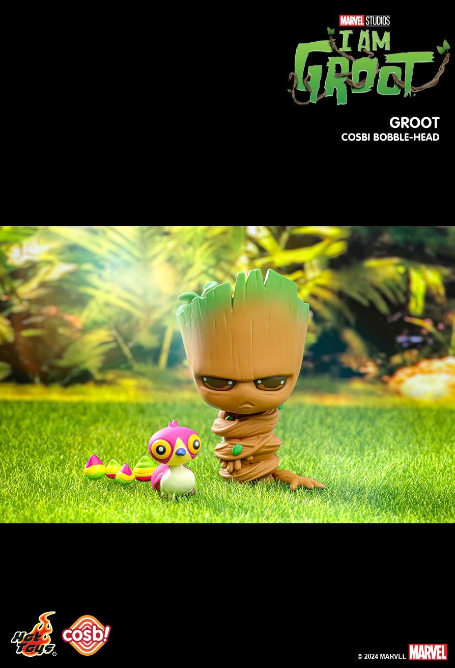 Hot Toys Disney I Am Groot Cosbi Bobble-Head Collection 2 Full Set