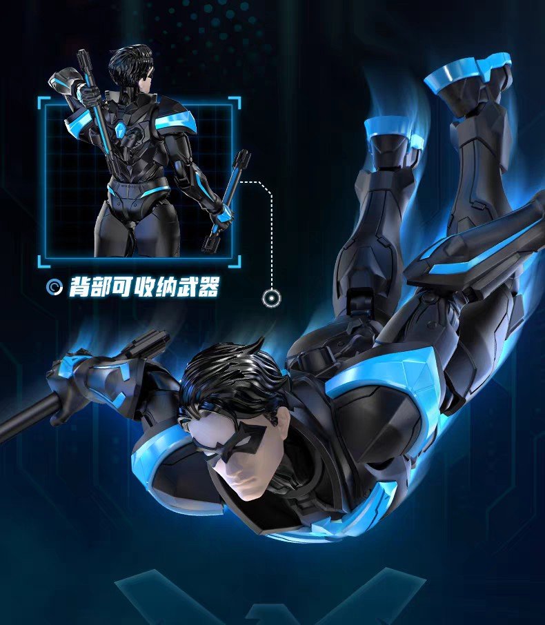 Blokees DC Champion class 03 Nightwing 1:12 Model Kit Figure 15cm