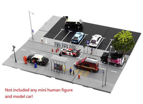 Load image into Gallery viewer, TINY City scale 1:64 Street Diorama Painted Model - S1 Macau Road Set
