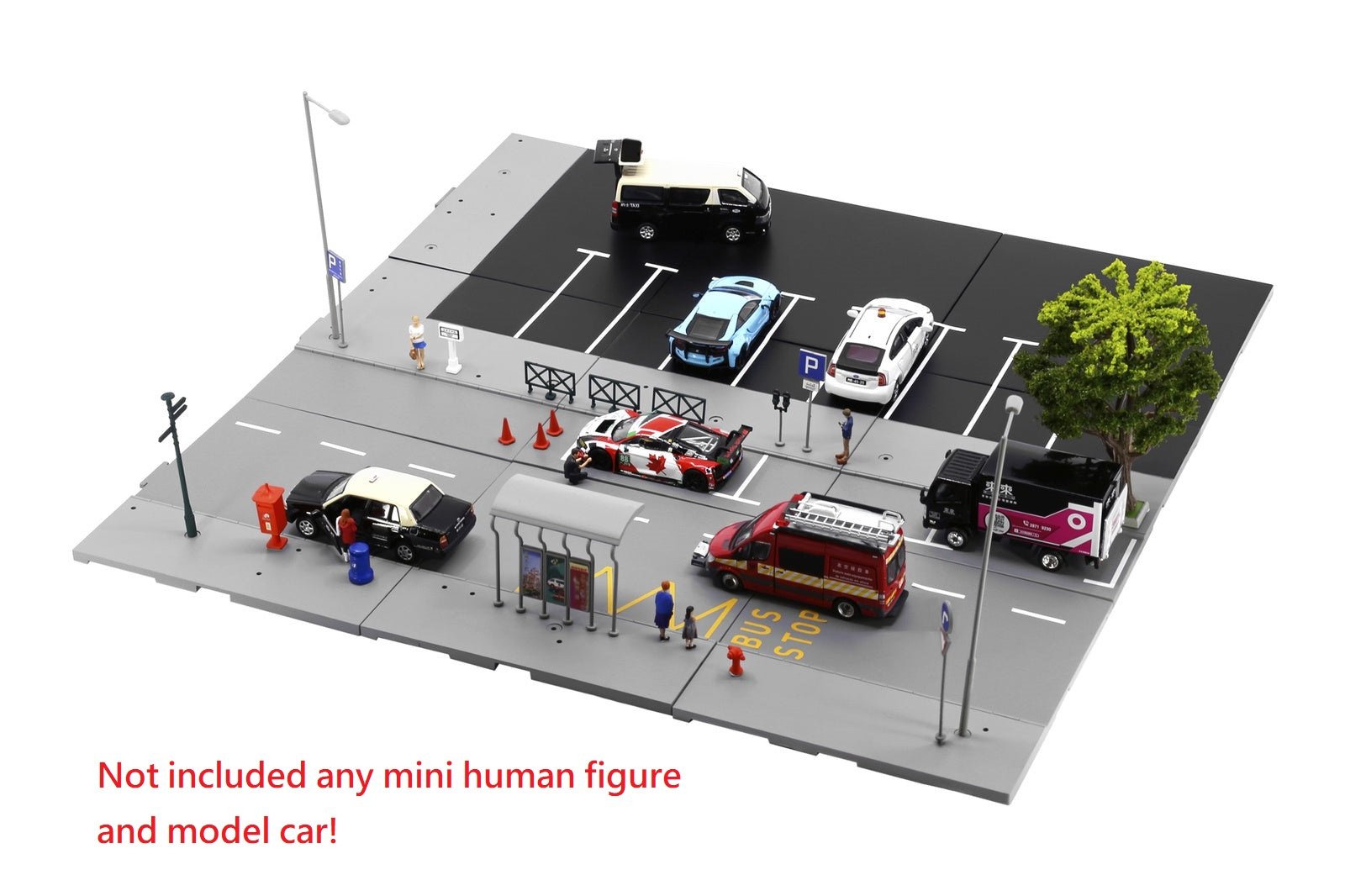 TINY City scale 1:64 Street Diorama Painted Model - S1 Macau Road Set