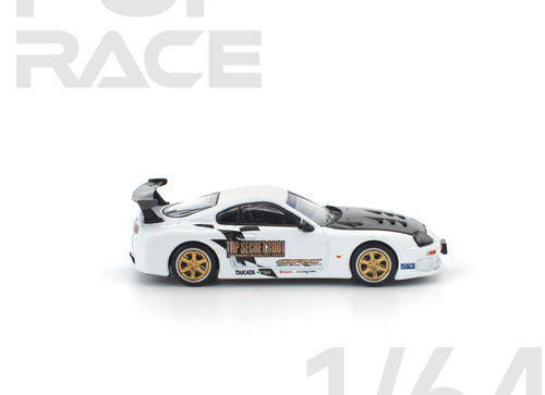 Load image into Gallery viewer, (Pre-order) POPRACE 1/64 TOP SECRET GT300 SUPRA WHITE Model Car #PR640364
