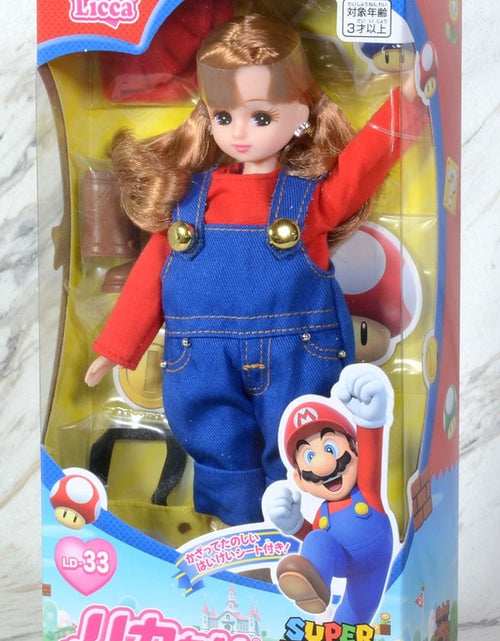 Load image into Gallery viewer, Takara Tomy Licca LD-33 Super Mario Daisuki Rika-chan (Licca-chan) Doll
