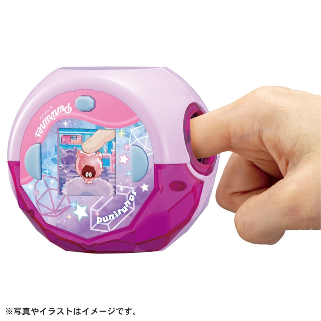 Takara Tomy - LCD Purirunes Punistal Clear Pink Pet Game Toy For Children
