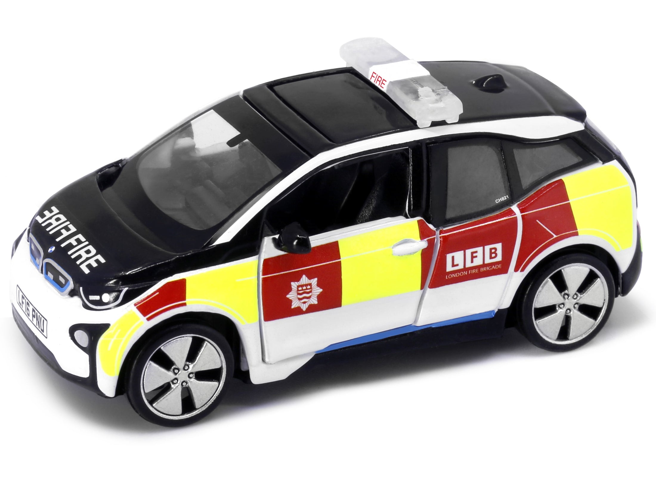 Tiny City UK13 Die-cast Model Car - BMW i3 UK London Fire Department Patrol Car