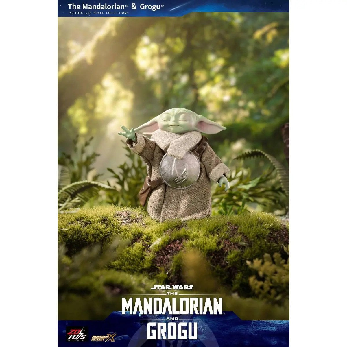 ZD Toys Star Wars Action Figures - The Mandalorian & Grugo Action Figure Set