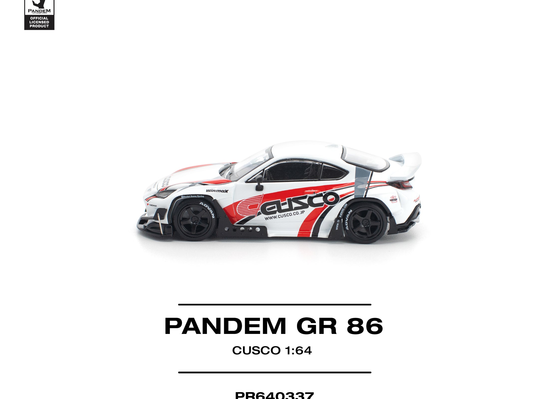 (Pre-order) POPRACE 1/64 PANDEM GR86 - CUSCO Diecast Model Car