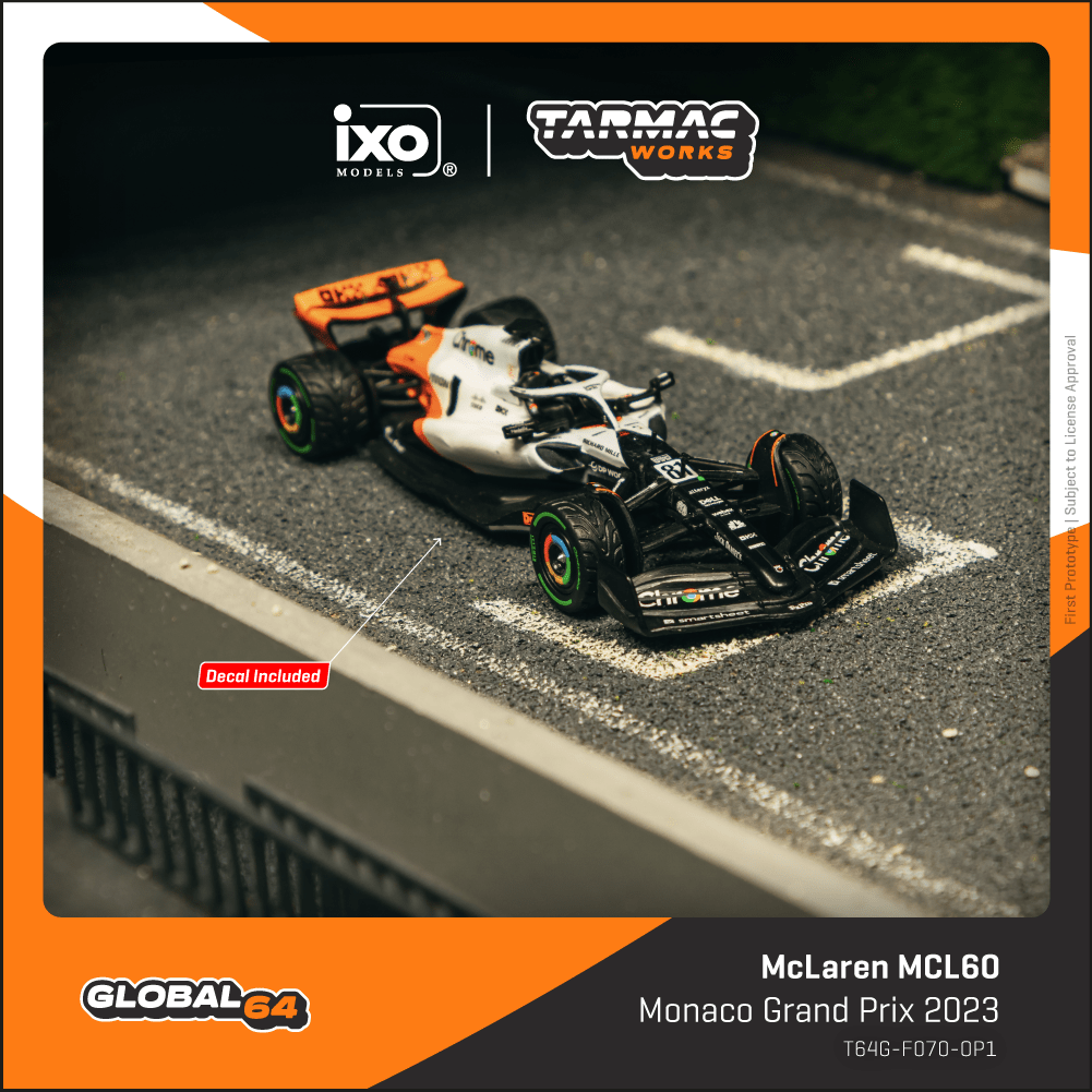 Tarmac Works McLaren MCL60 Monaco Grand Prix 2023  Oscar Piastri