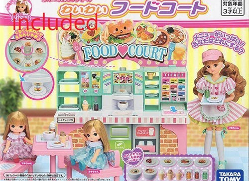 Load image into Gallery viewer, Takara Tomy Licca SET Waiwai Food Court Licca-chan Rika (NO DOLL)
