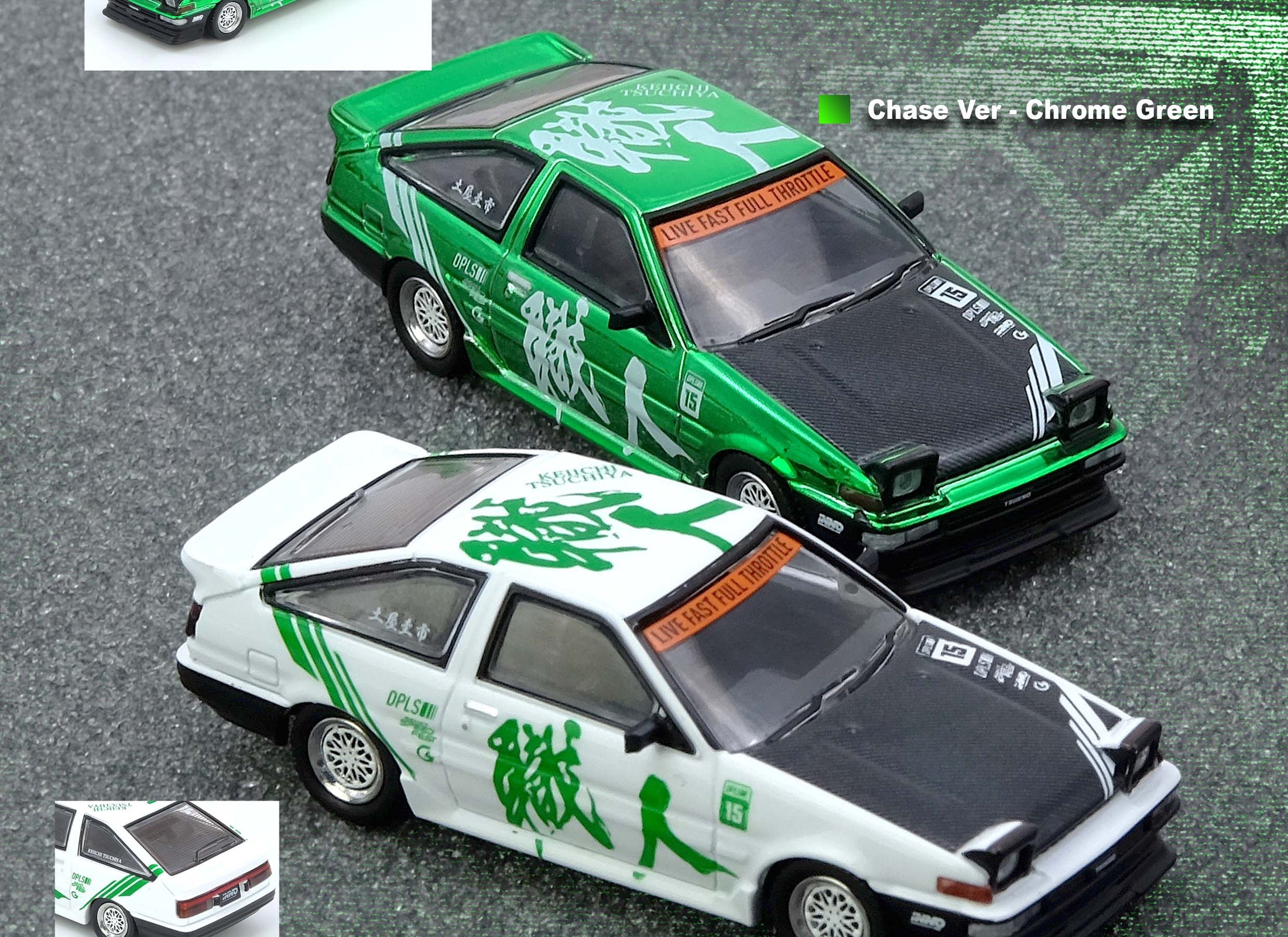 INNO64 1/64 TOYOTA SPRINTER TRUENO AE86 "KEIICHI TSUCHIYA"