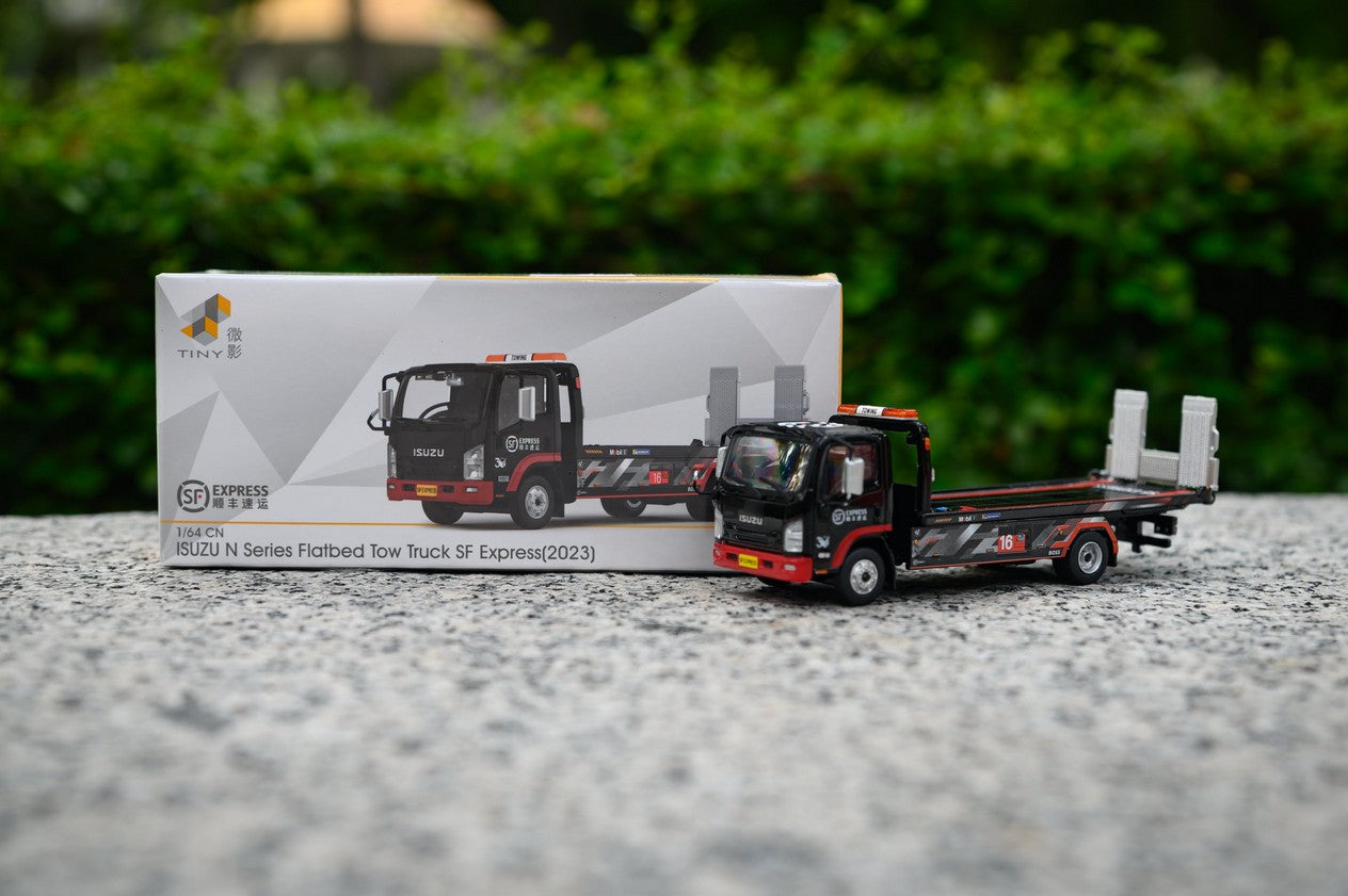 Tiny City Diecast CN27- Isuzu N Series SF Express Flatbed Truck (2023) Model Car