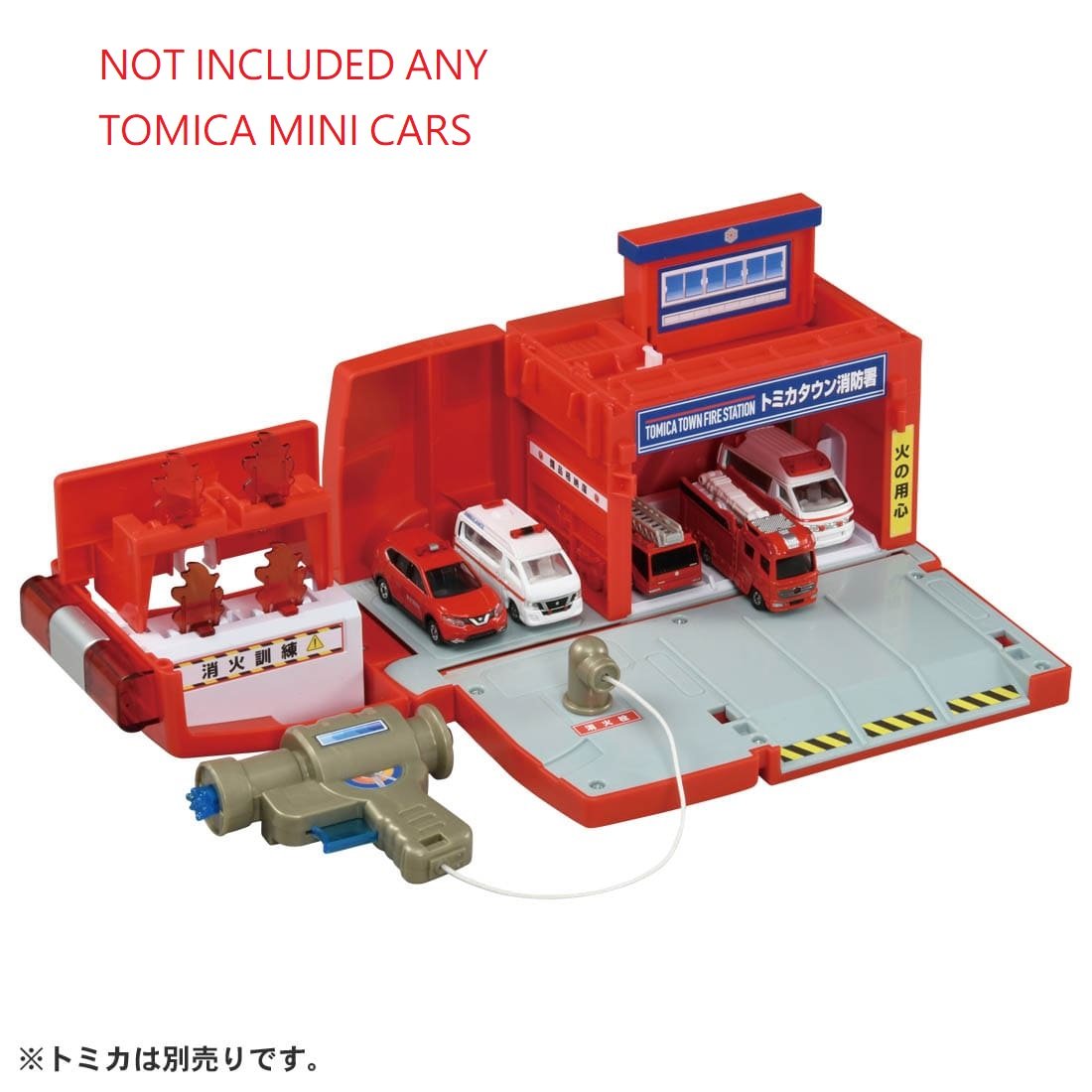 Takara Tomy Tomica World - Transform Fire Truck Fire Station (No Cars included)