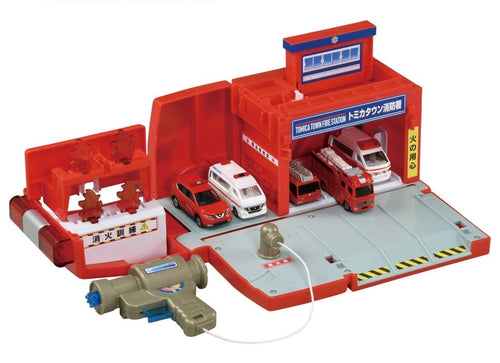 Load image into Gallery viewer, Takara Tomy Tomica World - Transform Fire Truck Fire Station (No Cars included)
