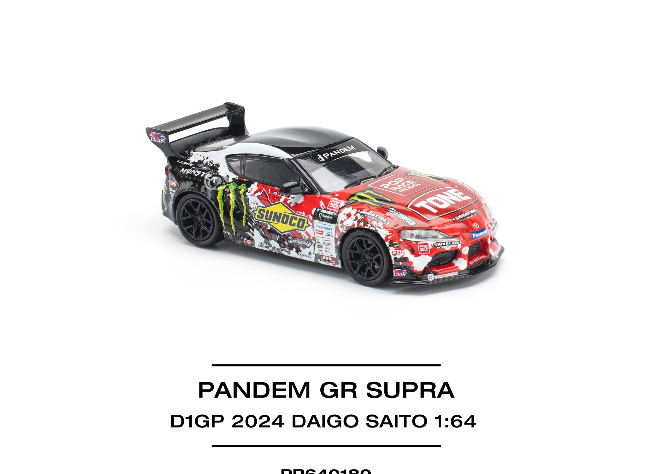 POPRACE 1/64 PANDEM GR SUPRA D1GP 2024 DAIGO SAITO Model Car