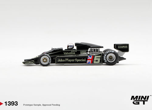 Load image into Gallery viewer, (Pre-order) Mini GT #1393 Lotus 78 #5 Mario Andretti 1977 US GP West Winner
