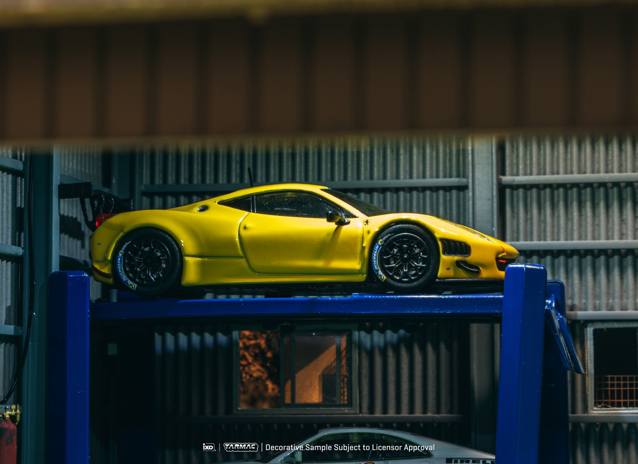 Tarmac Works 1/64 Ferrari 458 Italia GT3 Yellow Diecast Model Car