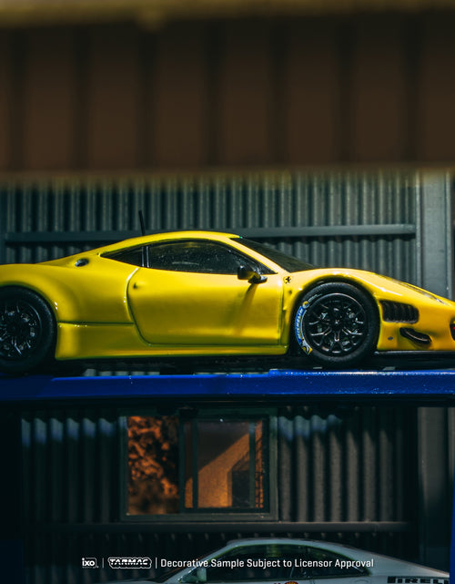 Load image into Gallery viewer, Tarmac Works 1/64 Ferrari 458 Italia GT3 Yellow Diecast Model Car
