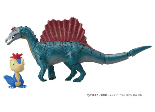 Load image into Gallery viewer, Takara Tomy ANIA Crayon Shin-chan Our Dinosaur Diary Nana and Spinosaurus Figure
