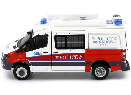 Load image into Gallery viewer, Tiny City 132 Die-cast Model Car - MERCEDES-BENZ Sprinter FL EOD (Red White)
