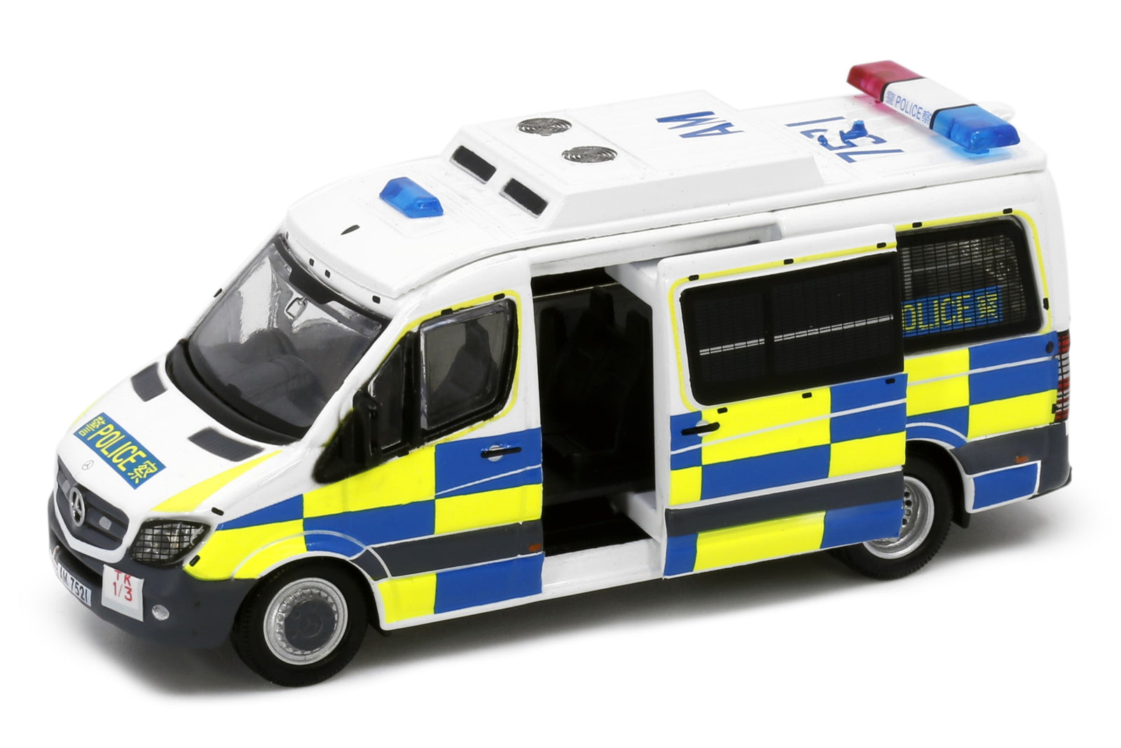 Tiny City 172 Die-cast Model Car - Mercedes-Benz Sprinter Police Traffic(AM7521)