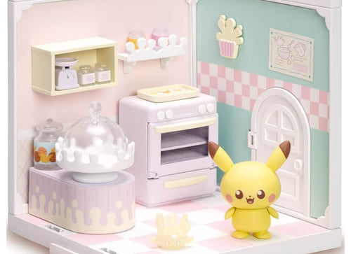 Load image into Gallery viewer, Takara Tomy Pokemon PokePiece House Kitchen Milcery &amp; Pikachu set
