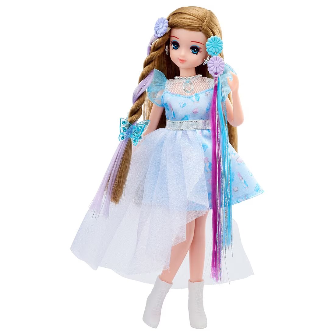 Takara Tomy Licca Hair Extensions Tsubasa-chan Fav Blue Doll Set