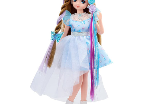 Load image into Gallery viewer, Takara Tomy Licca Hair Extensions Tsubasa-chan Fav Blue Doll Set
