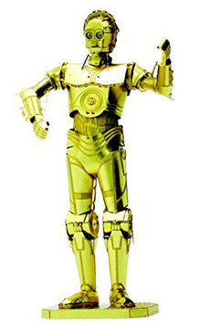 Load image into Gallery viewer, Tenyo Metallic Nano 3D Puzzle W-MN-07 Star Wars C-3PO painted Figure Model
