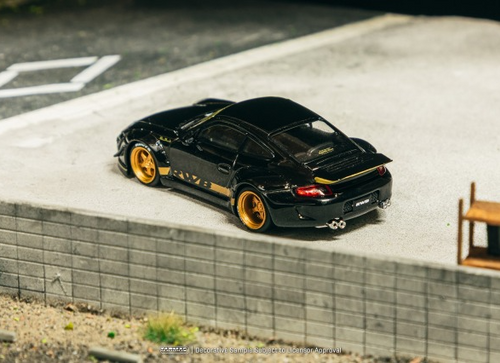 Load image into Gallery viewer, Tarmac Works RWB 997 Black 1/64 Diecast Model Car

