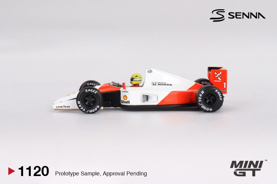 (Pre-order) MINI GT #1120 McLaren MP4/6 #1 Ayrton Senna 1991 Japanese Grand Prix