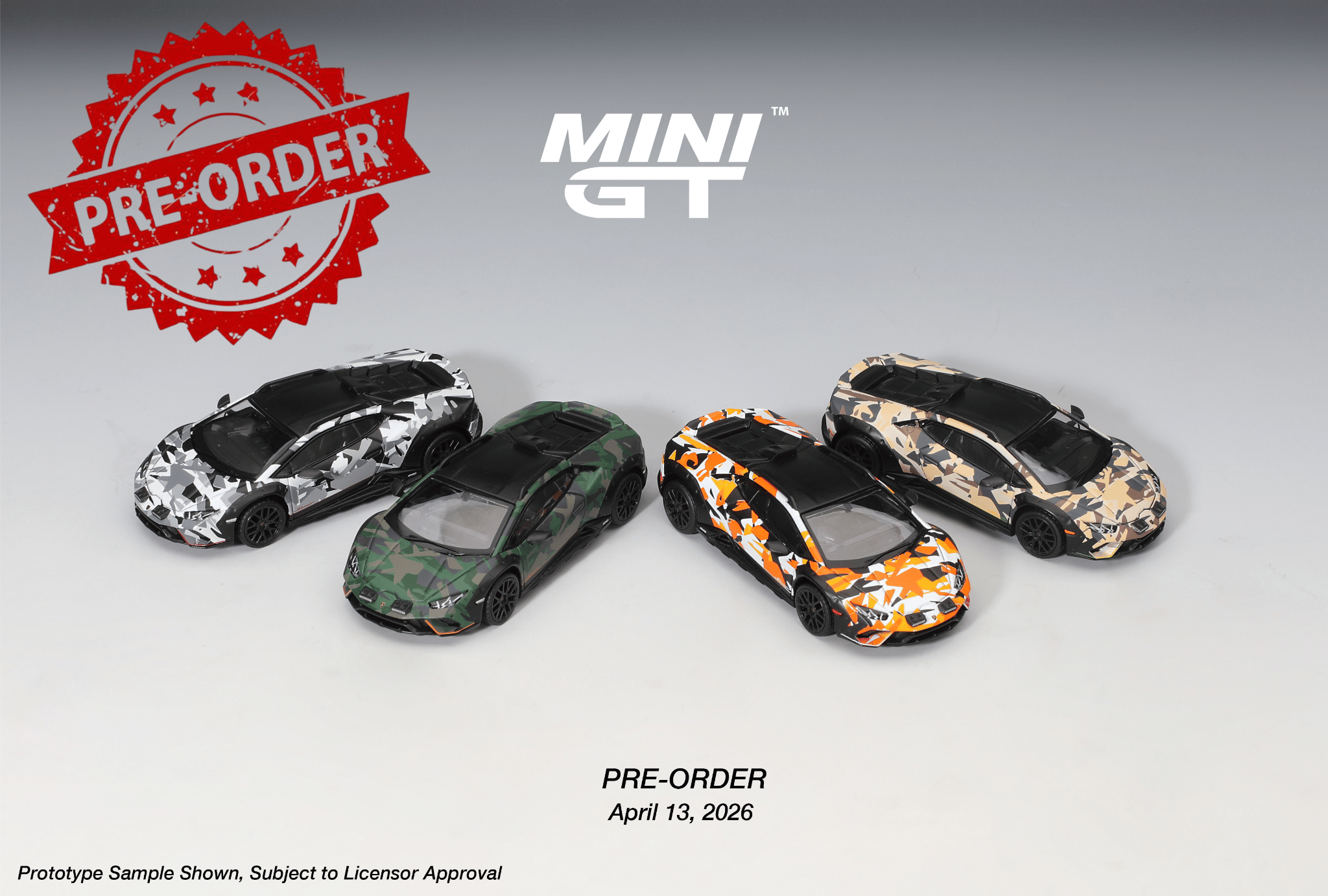 (Pre-order) Mini GT MGTS0026 Lamborghini Huracán Sterrato All Terrarin Set Model