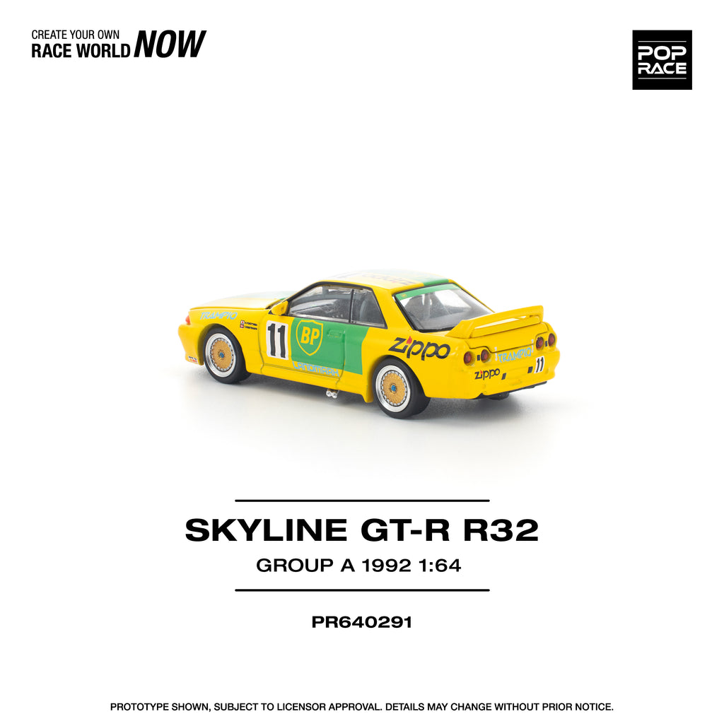 (Pre-order) POPRACE 1/64 GT-R R32 GROUP A 1992 Diecast Model Car