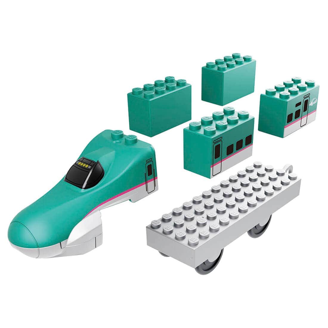Takara Tomy Tomica Plarail Block E5 Series Shinkansen Hayabusa Block Set